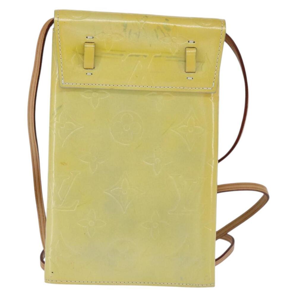 LOUIS VUITTON Monogram Vernis Walker Wallet Lime Yellow M91074 LV Auth hk3224 - Picture 2 of 16